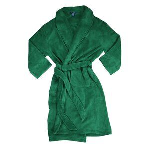 Nautica Plush Fleece Belted w/Pockets Men's Bathrobe OSFM NWT Tidal Green